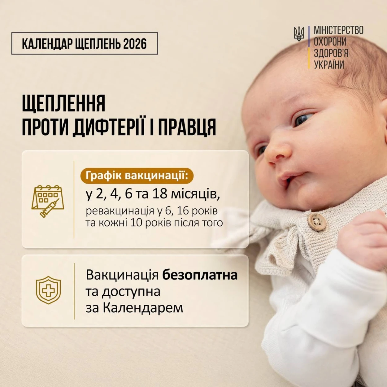 Які щеплення важливо зробити під час війни: роз’яснення МОЗ та фахівців