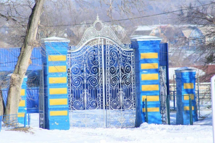 Зимовий Кагарлик - ворота на стадіон