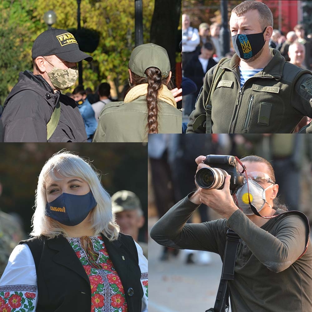Різні маски від коронавірусу