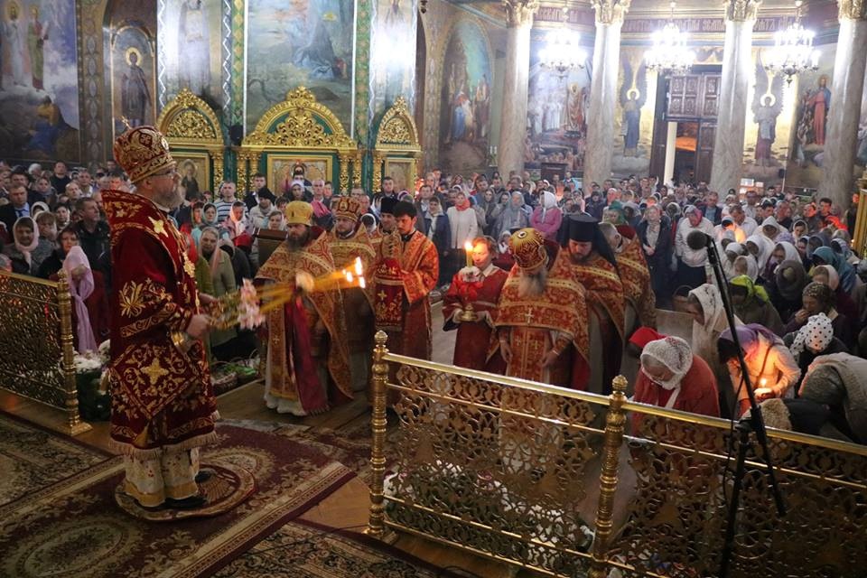Пасхальне богослужіння у Білоцерківському Спасо-Преображенському кафедральному соборі