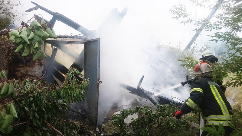 Пожежа в селі Черняхів Кагарлицької громади