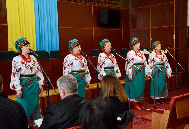 Виступає ансамбль "Горлиця" із села Слобода Кагарлицької громади