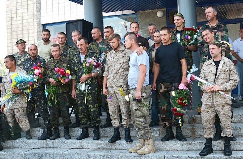 Бійці 72-ї механізованої бригади у Кагарлику