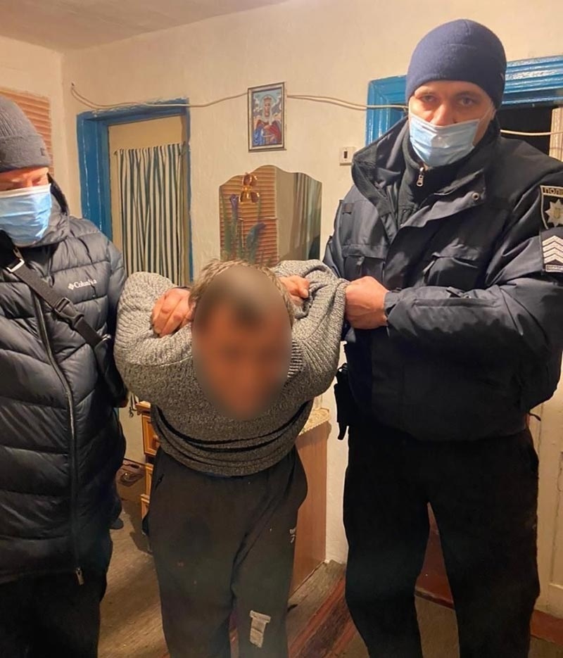 Кагарлицькі поліцейські затримують злочинця