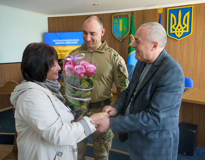 Надію Омельченко вітають в Кагарлику