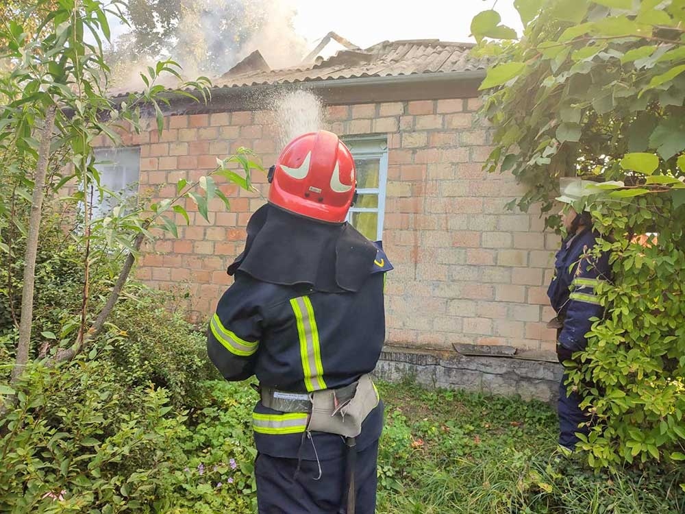Пожежа в селі Ліщинка, що на Кагарличчині