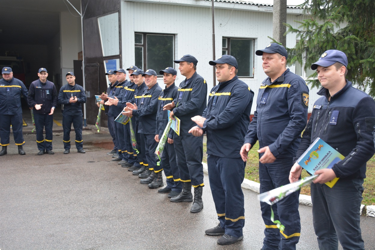 Кагарлицькі рятувальники під час урочистостей