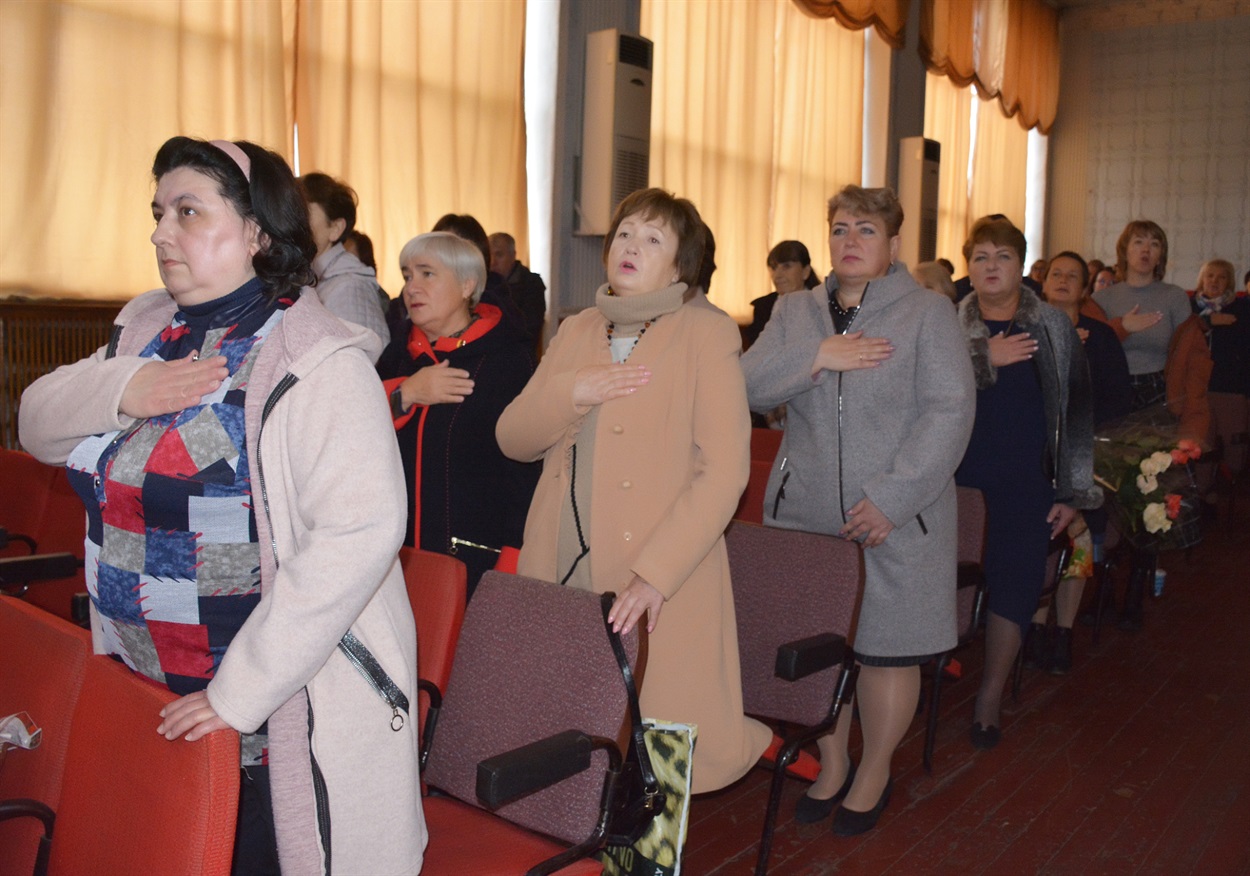 Під час урочистостей з нагоди Дня учителя