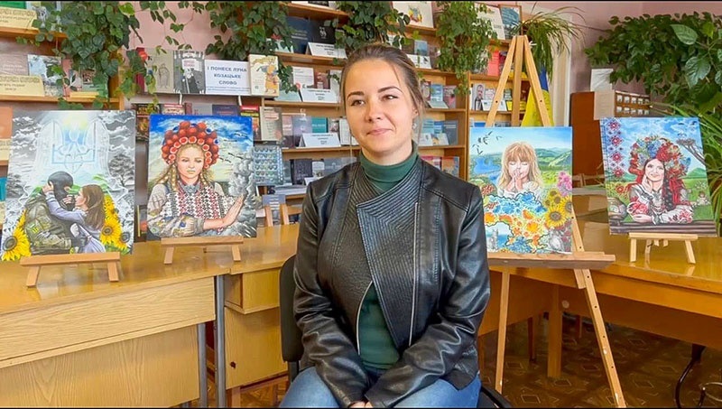 Виставка в Кагарлику в бібліотеці