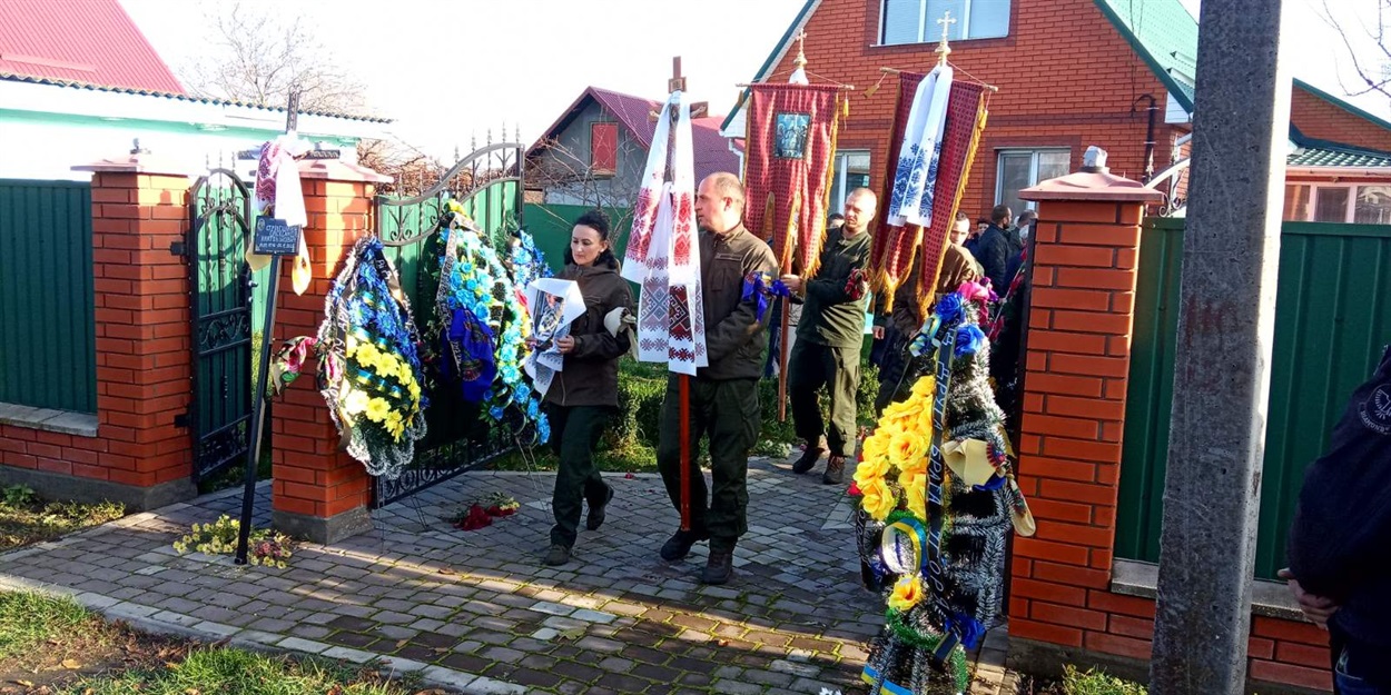 Кагарличчина прощається з воїном Олександром Стрілецьким.