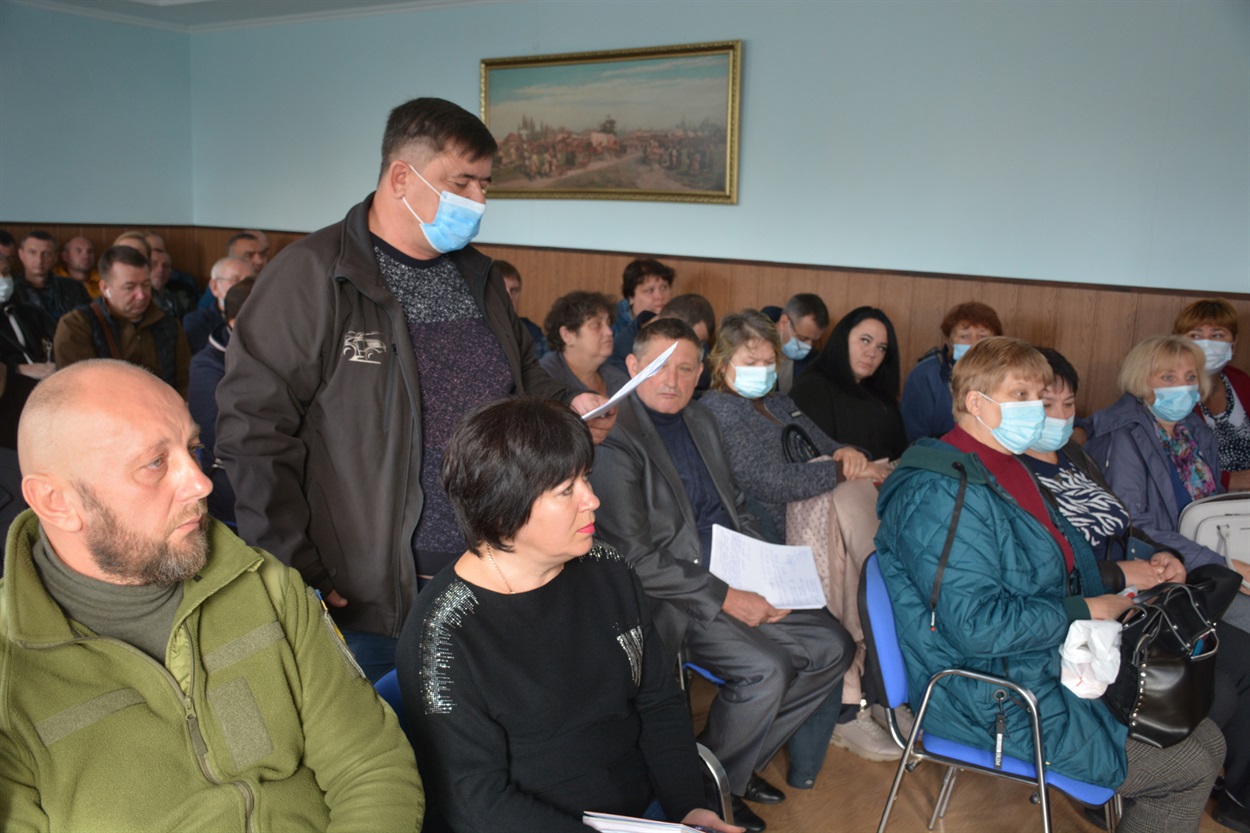 Під час сесії Кагарлицької міської ради. Вересень 2022 р.