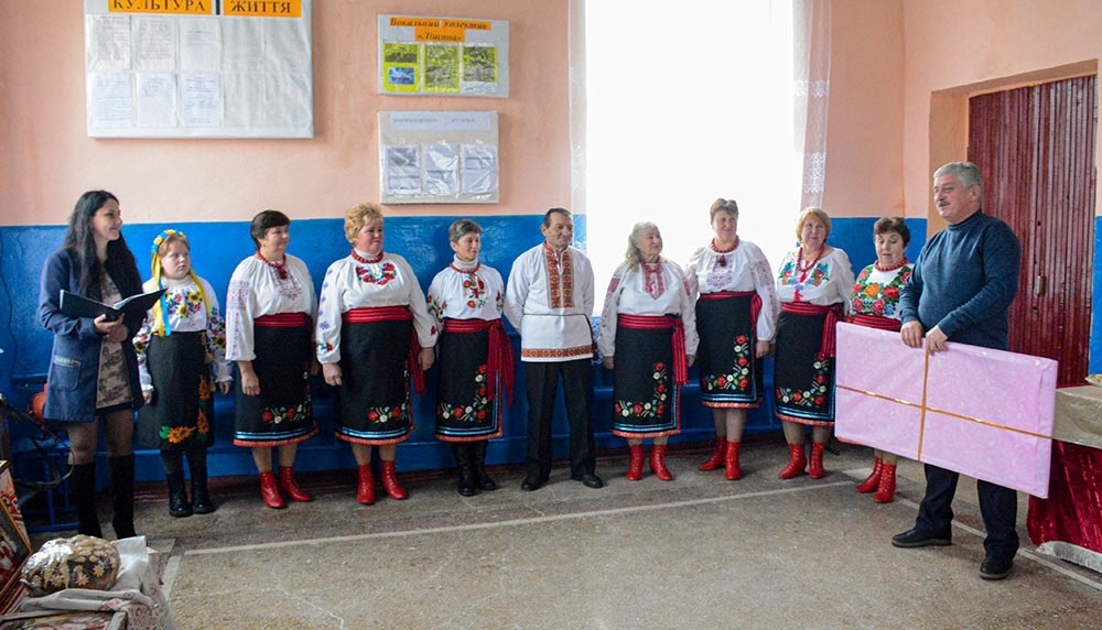 Подарунок від відділу Культури Кагарлицької міськради Ліщинському БК