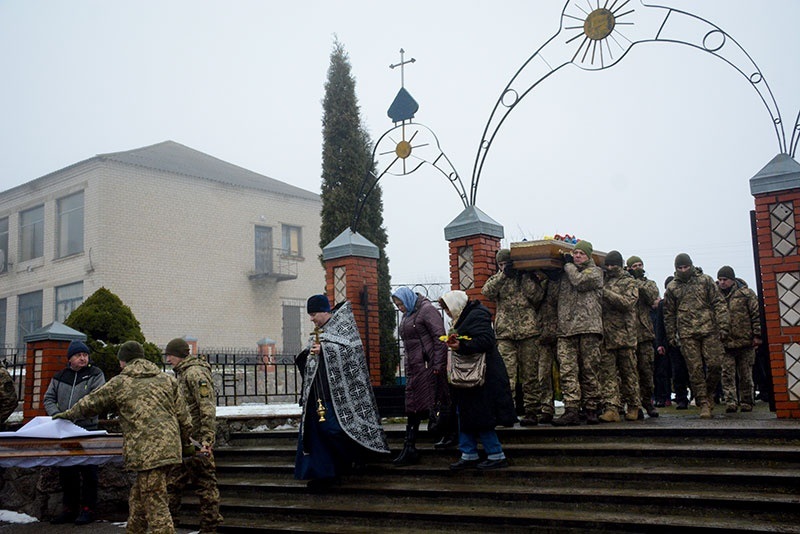 Похорон загиблого пасічного в Буртах на Кагарличчині