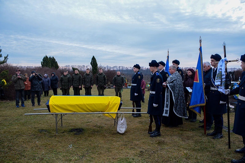Прощання в Кагарлику із загиблим Кратюком