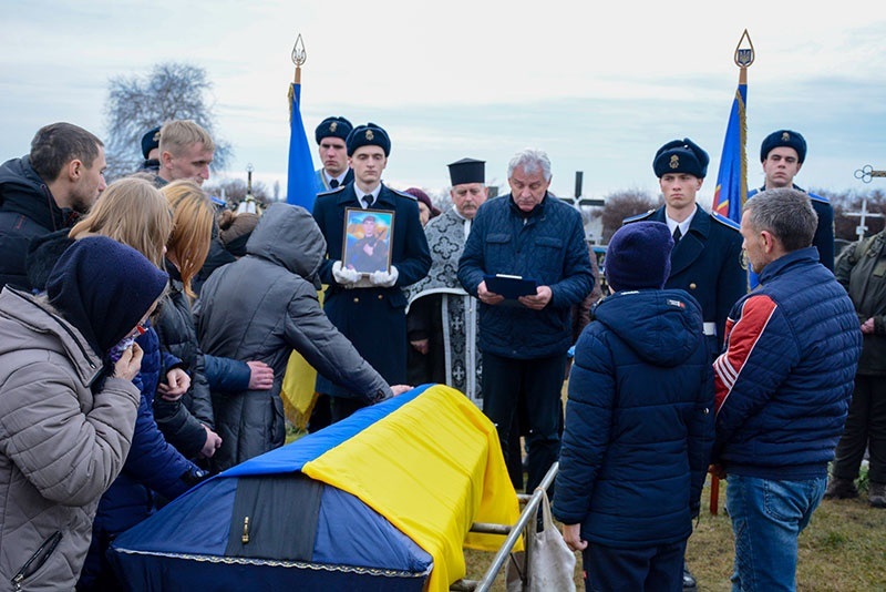 Прощальне слово над труною Кратюка в Кагарлику