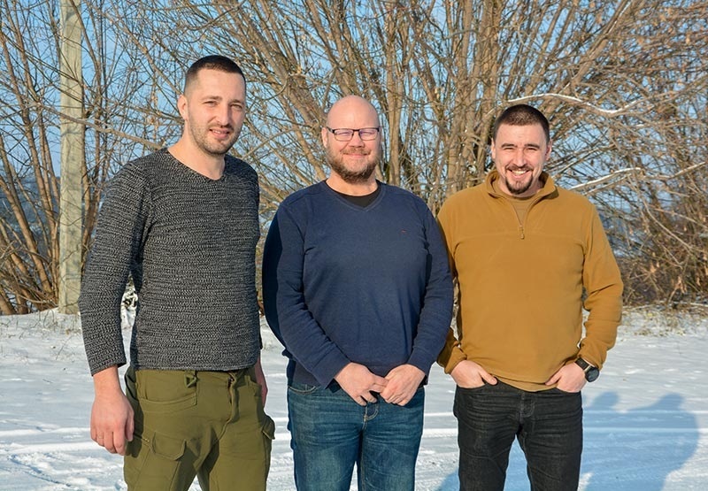 Мортен Балле Расмуссен, данський фермер; Юрій Янченко, директор з рослинництва Дан-Фарм Україна та ДФУ Агро