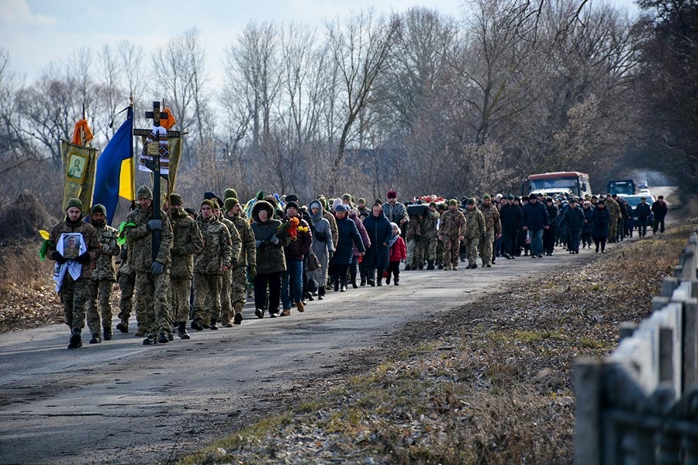 Остання путь загиблого солдата в Шпендівці на Кагарличчині