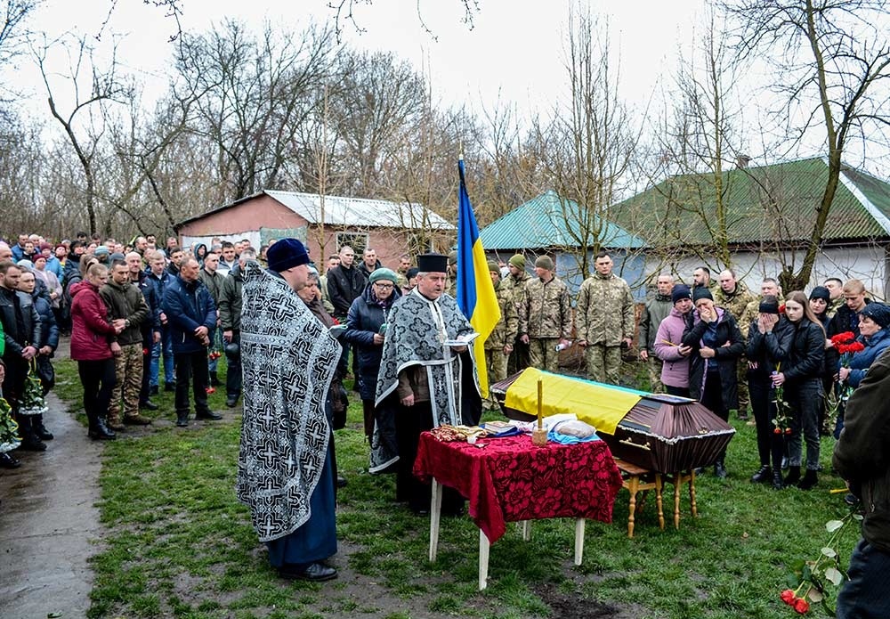 Відспівування загиблого Ігоря Кротика на Кагарличчині вЗеленому яру