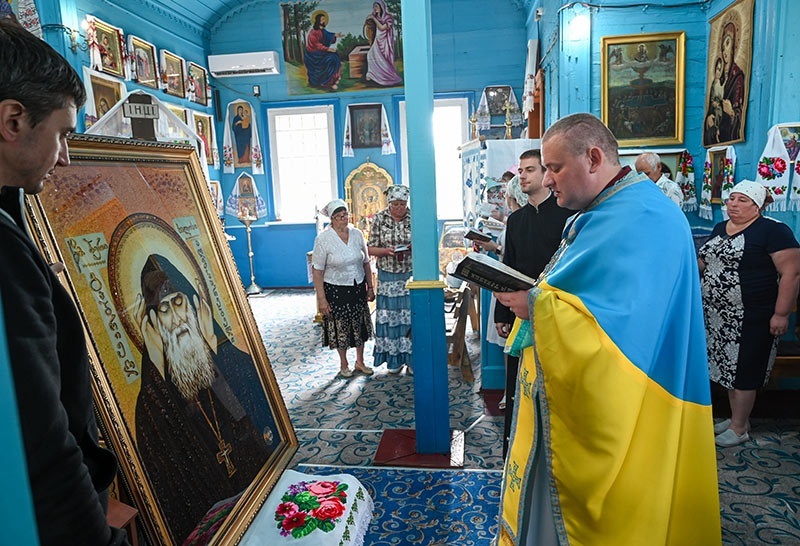 Освячення ікони святого Гавриїла Ургебадзе у Свято-Миколаївському храмі с. Кадомка