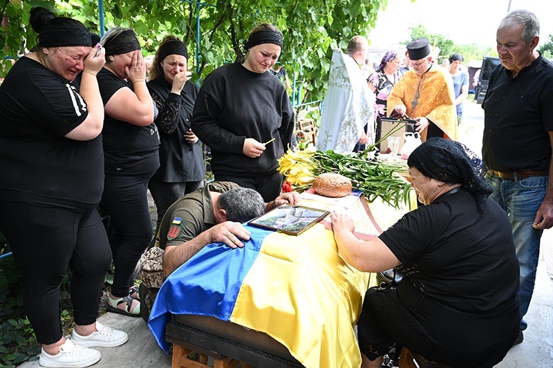 Похорон солдата Ігоря Олексієнка в Кагарлику-4
