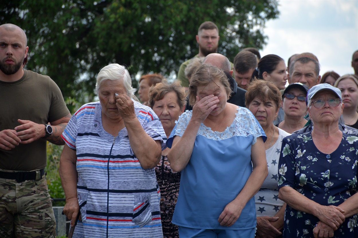 У Кагарлику в останню дорогу провели Героя Олега Фоміна