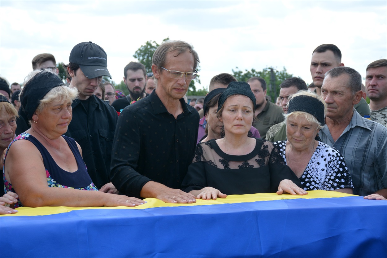 У Кагарлику в останню дорогу провели Героя Олега Фоміна