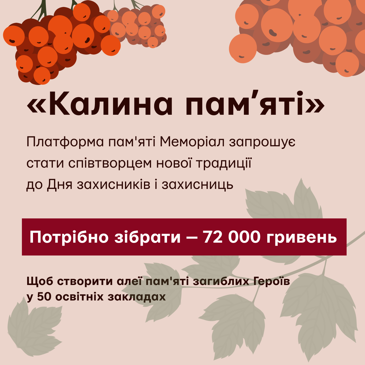Акція «Калина пам’яті»