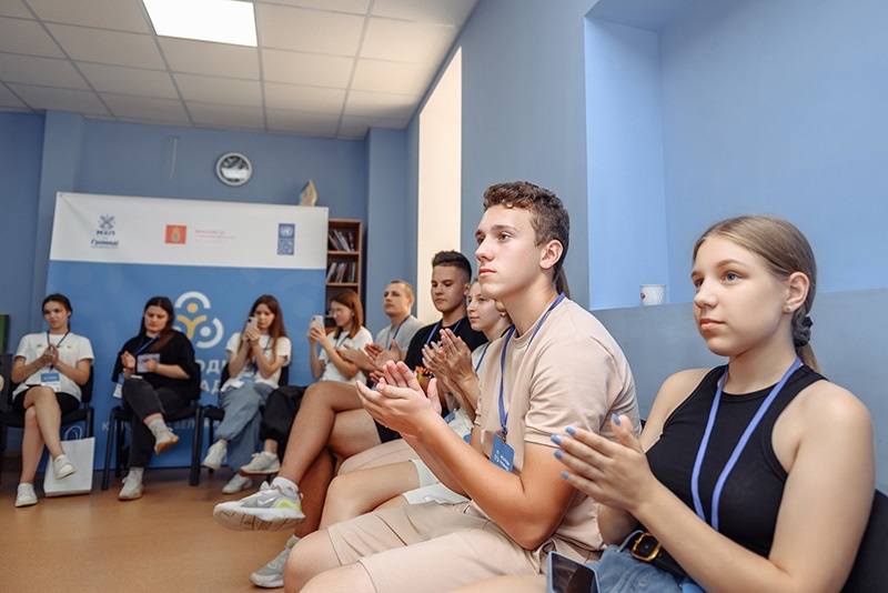 Під час навчання у Карапишах на Київщині по проєкту "Молодь - громаді" 2