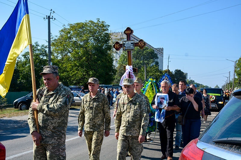 Похорони воїна Євгенія Іванченка в Кагарлику 2