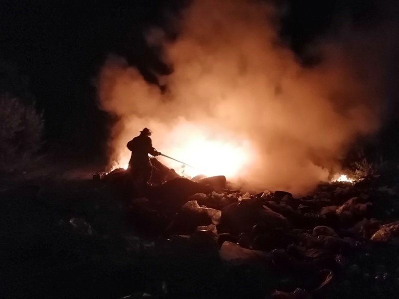 Гасіння пожежі у Ржищеві