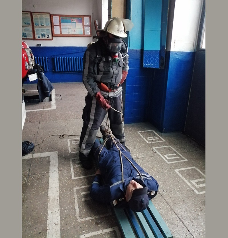 Заняття особового складу 20-ДПРЧ міста Ржищів