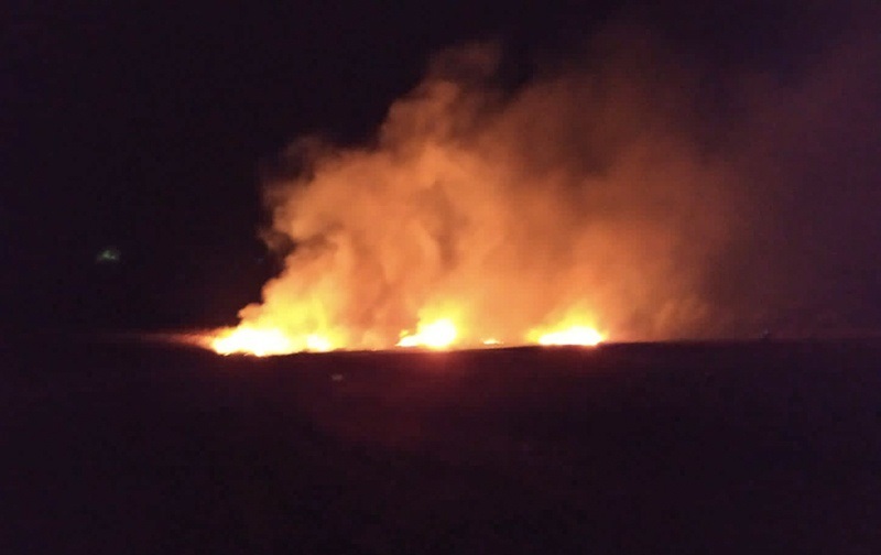 В селі Зелений Яр на Кагарличчині горить очерет