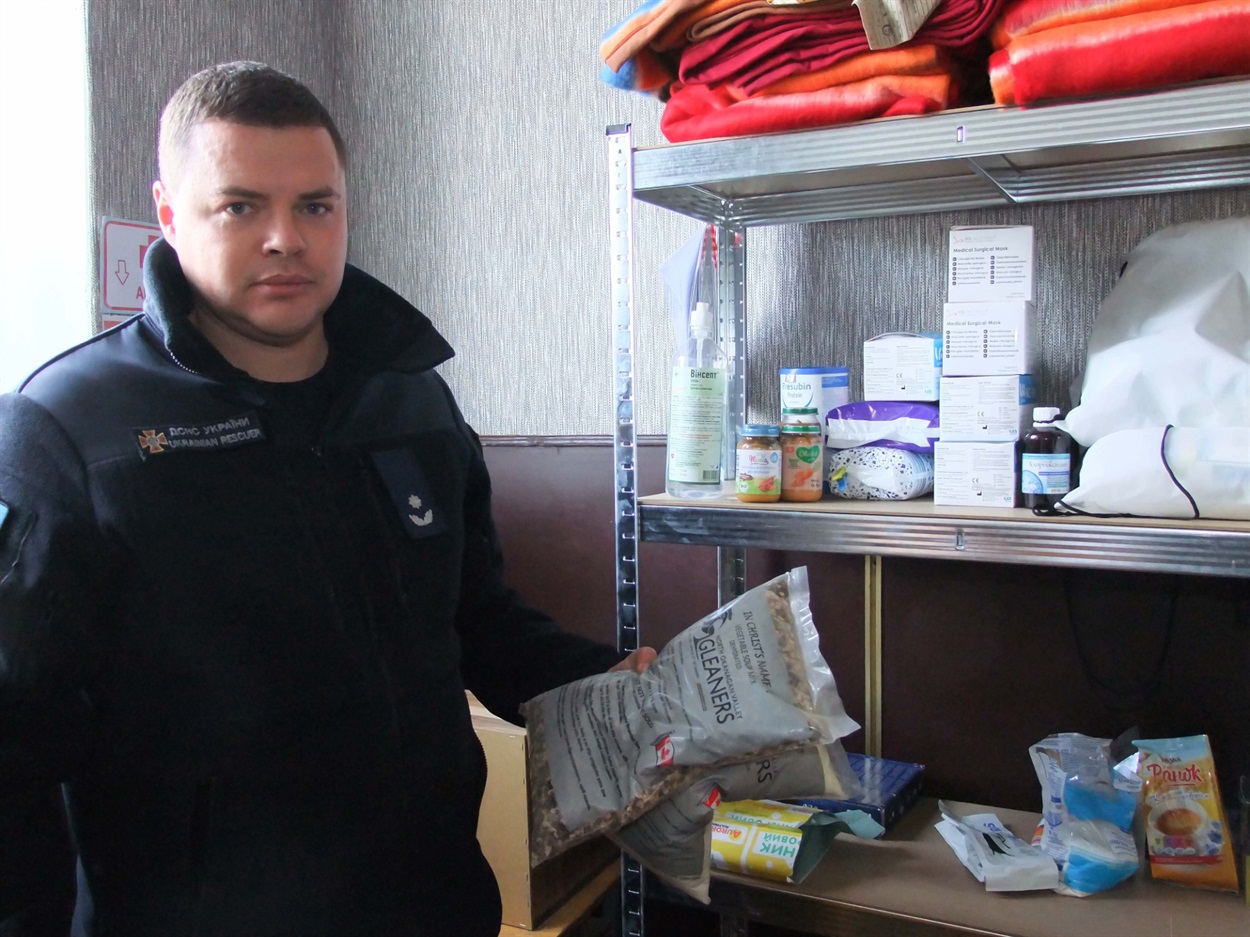 Олександр Раснюк: "Маємо навіть продукти швидкого приготування для відвідувачів Пункту Незламності"