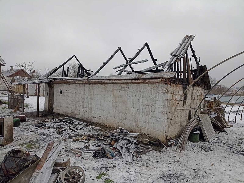 У Ржищеві на КИївщині пожежа знищила сарай