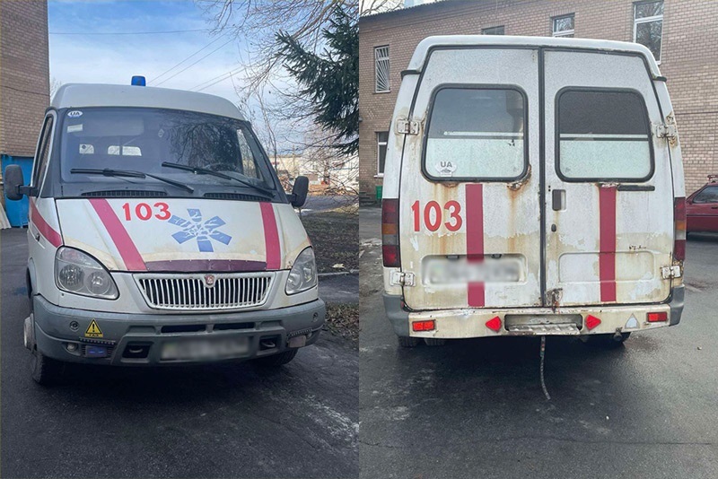 Старий автомобілть Кагарлицької лікарні