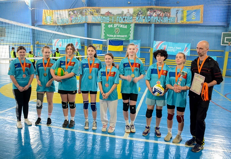 Змагання учнів із волейболу в Кагарлику 2