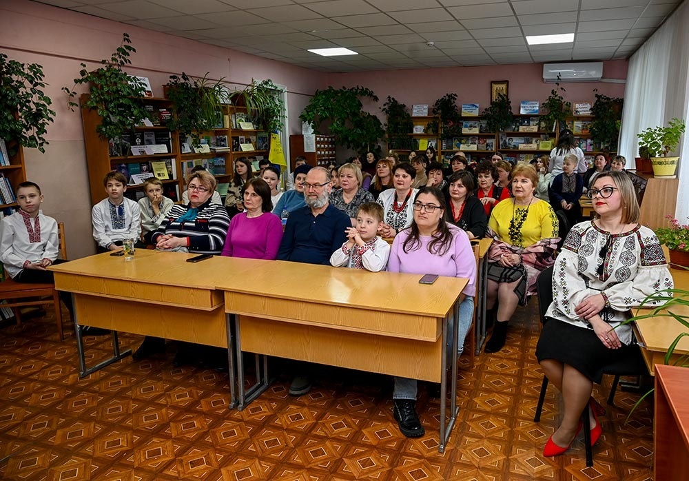 Під час заходу до ювілею Кобзаря в Кагарлицькій бібліотеці