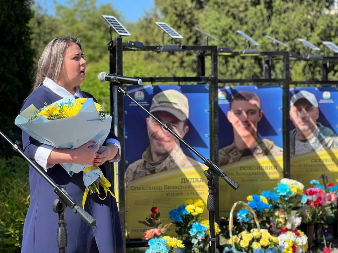 Під час відкриття Алеї Пам'яті у Ржищеві