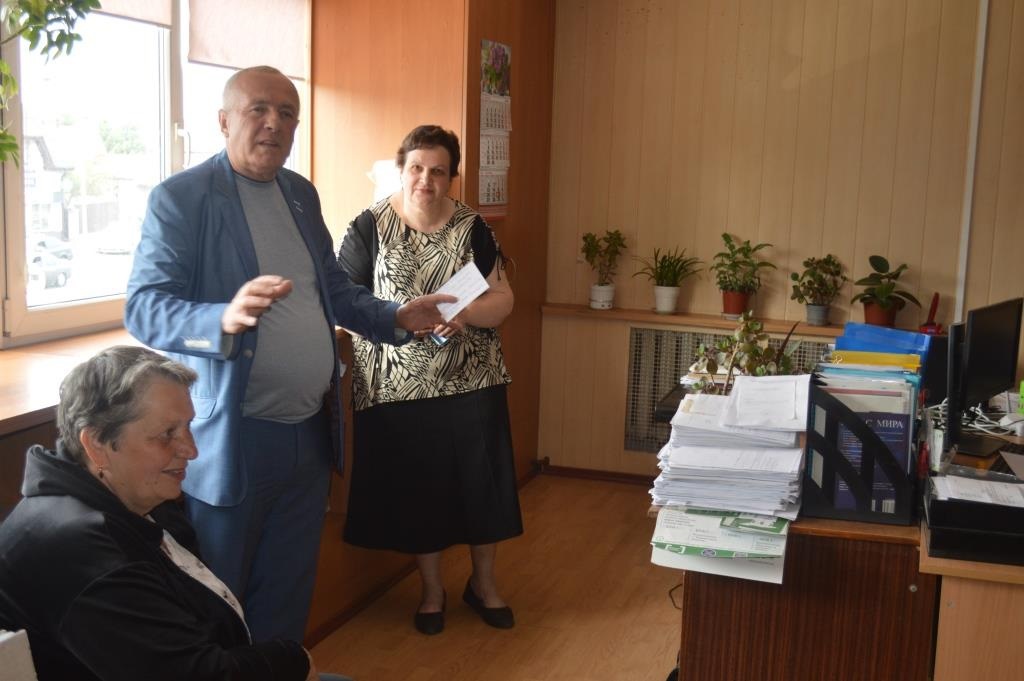 Під час зустрічі міського голови Олександа Панюти з працівниками Кагарлицького територіального центру соціального обслуговування (надання соціальних послуг)