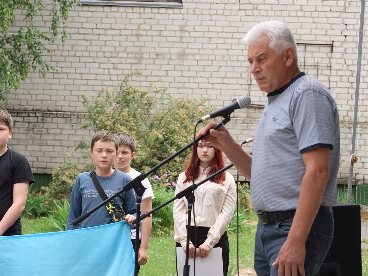 Відкриття меморіальної дошки на честь Ігоря Шкребтієнка в Кадомці