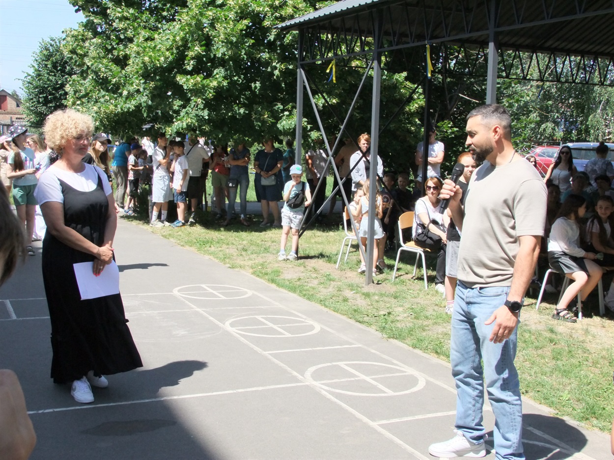 Під час відкриття "Території #Змін" у Кагарлицькому ліцеї №3