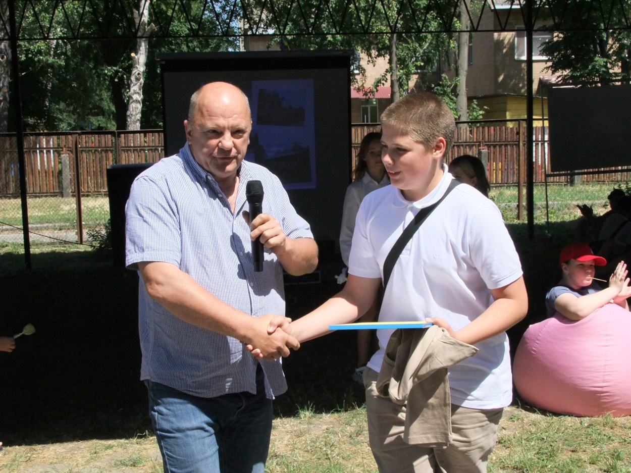 Під час відкриття "Території #Змін" у Кагарлицькому ліцеї №3