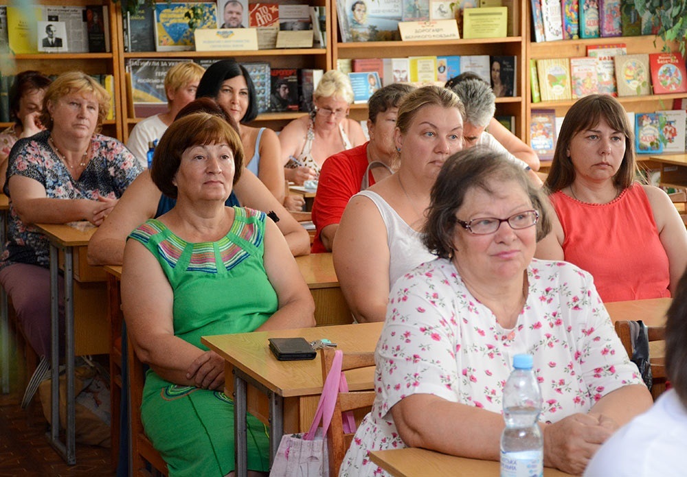 Під час зустрічі в бібліотеці в Кагарлику 1