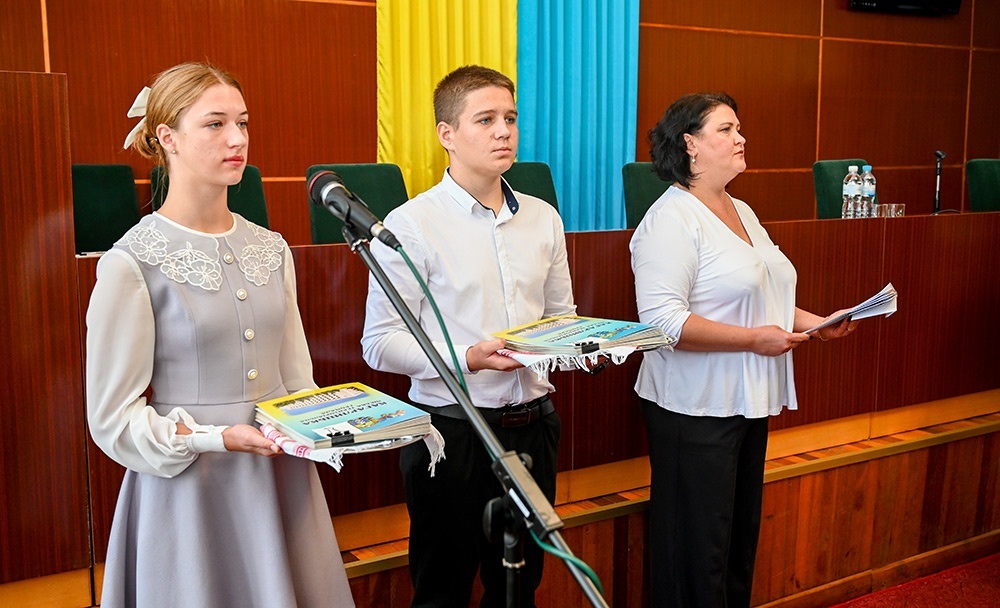 Під час урочистостей з нагоди Дня захисників та захисниць України в Кагарлику