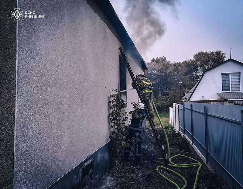 Пожежа у селі Ходорів Ржищівської громади 