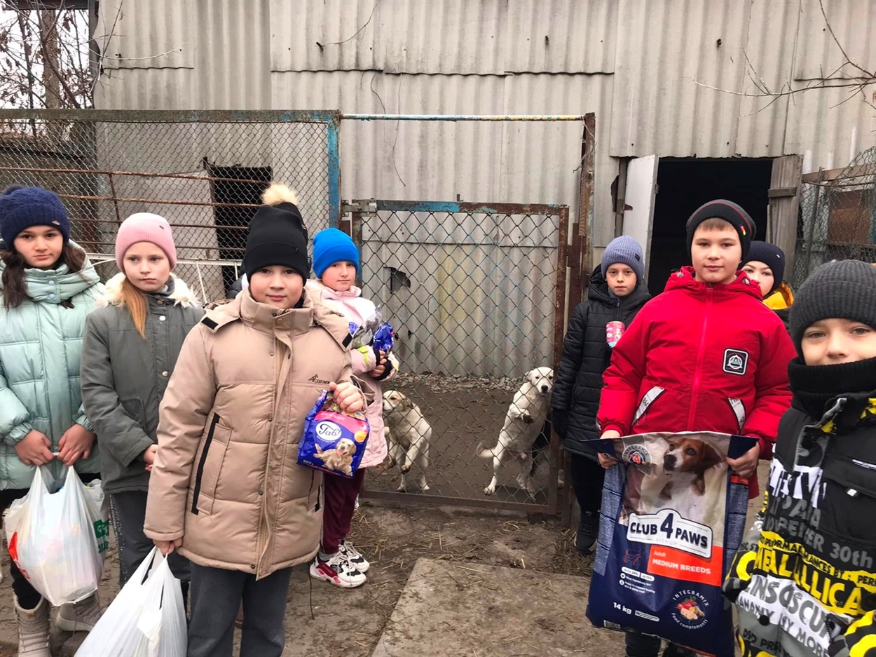 Під час відвідин притулку для тварин в Кагарлику
