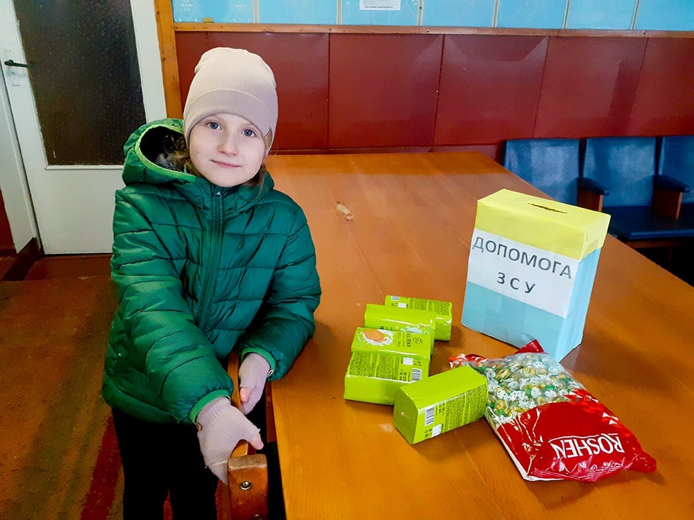 Маленький житель Ліщинки на Кагарличчині робить свій внесок на Перемогу