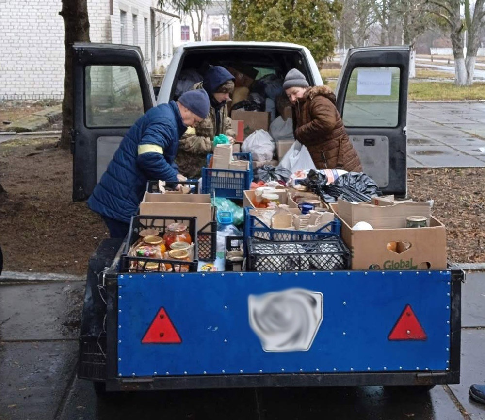 Благодійний збір продуктів і речей у Ліщинській громаді на Кагарличчині
