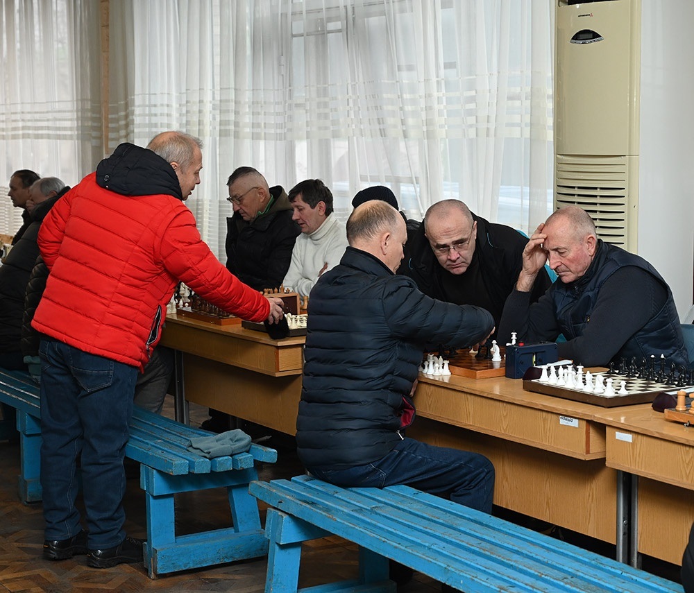 Під час шахового турніру пам'яті Петра Коваля у Кагарлику  у 2024 році 3
