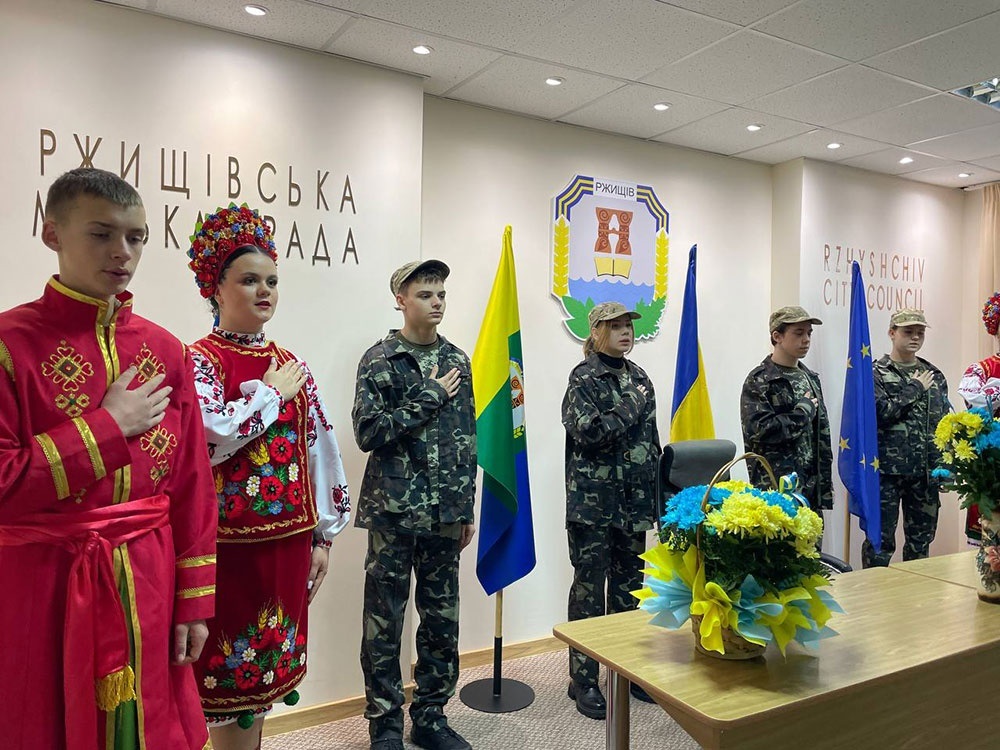 Під час заходів з нагоди Дня Соборності України у Ржищеві